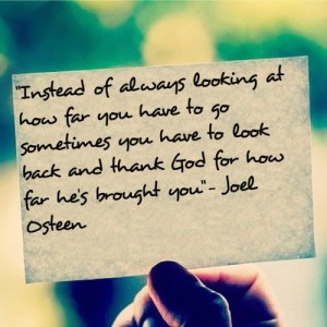 How far God brought me