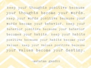 Keep Your Thoughts Positive