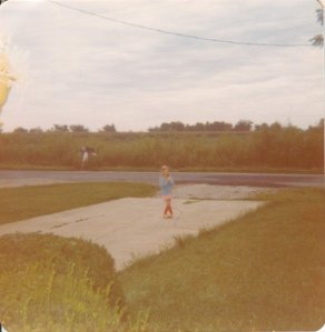 First time waiting for school bus 1979