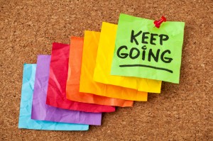 keep going motivation concept